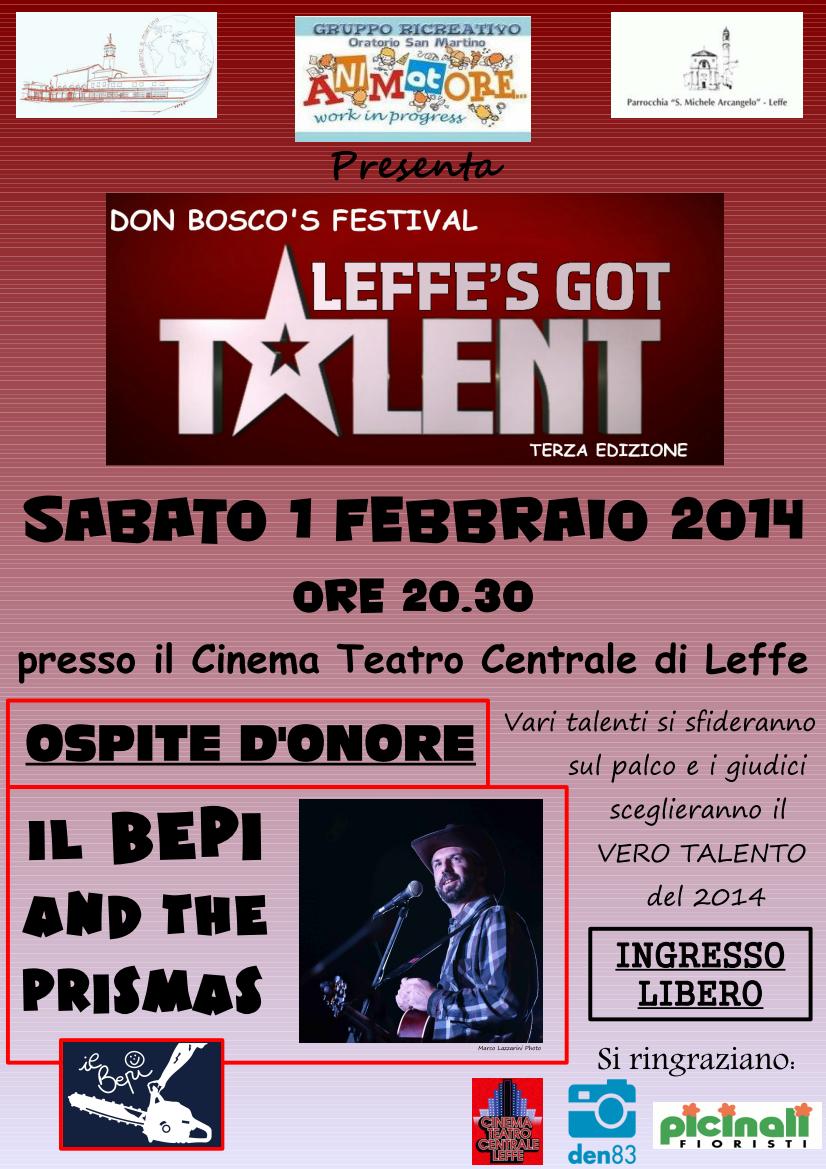 locandina Leffe's got talent