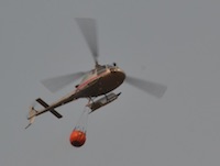elicottero in volo a valgoglio