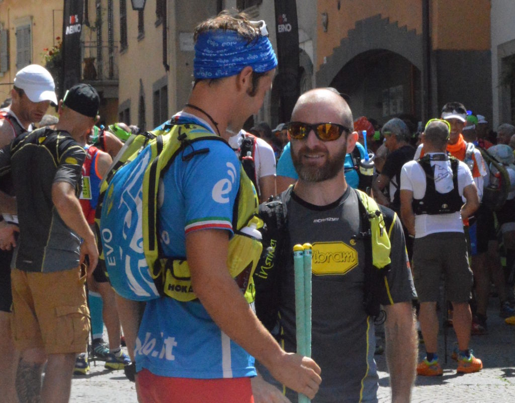 Marco Zanchi alla partenza a Clusone