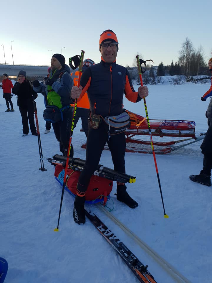 Giovanni Bonazzi primo tra le nevi della Lapponia