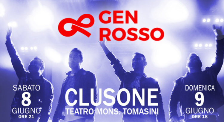 8 e 9 giugno a Clusone il concerto dei Gen Rosso: aperte le prevendite 8 e 9 giugno a Clusone il concerto dei Gen Rosso: aperte le prevendite