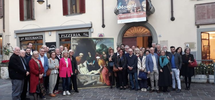 La comunità di Gandino saluta la tela del Moroni. 6000 i visitatori La comunità di Gandino saluta la tela del Moroni. 6000 i visitatori