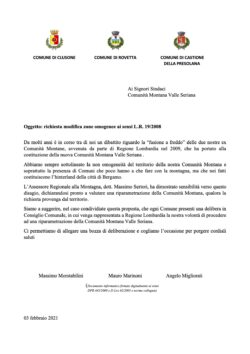 Lettera di patronage forte modello