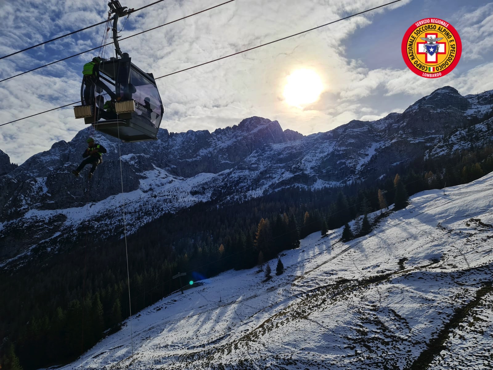 esercitazione soccorso alpino a colere (foto cnsas)