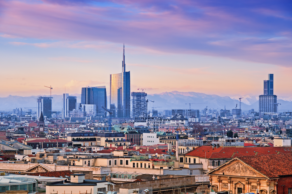 Quartiere degli affari Milano