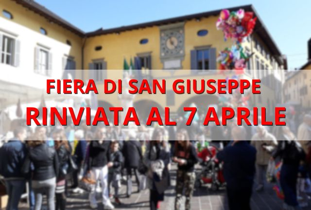 Fiera di San Giuseppe rinviata al 7 Aprile