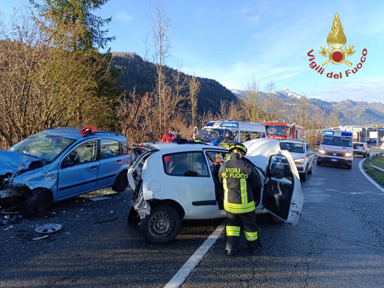 Incidente Onore vigili del fuoco elisoccorso