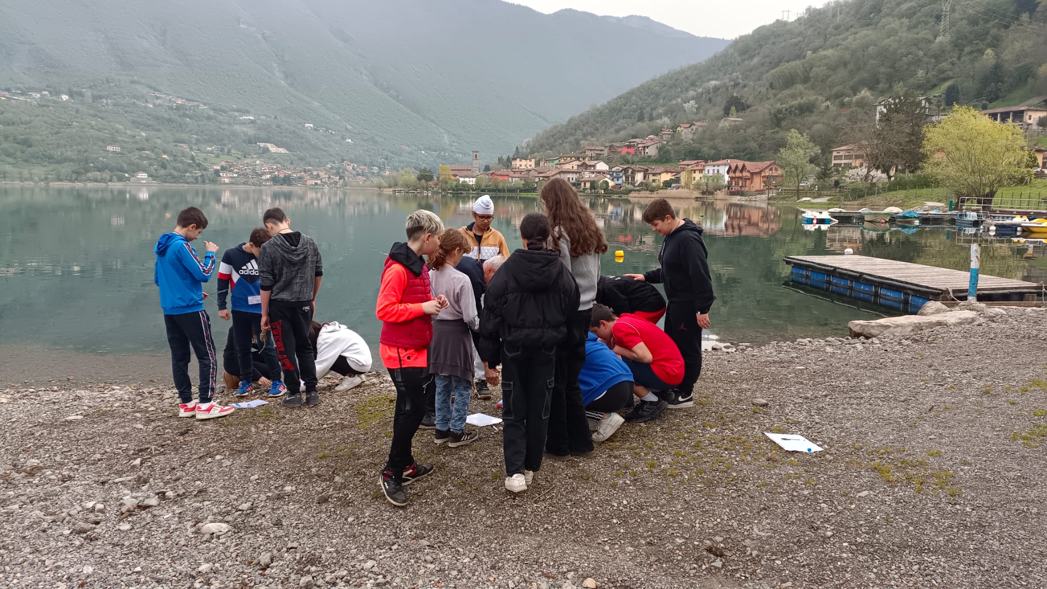 Gli studenti all'opera