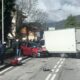 scontro auto furgone clusone