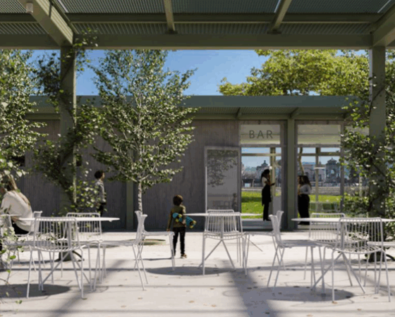rendering bar del parco clusone
