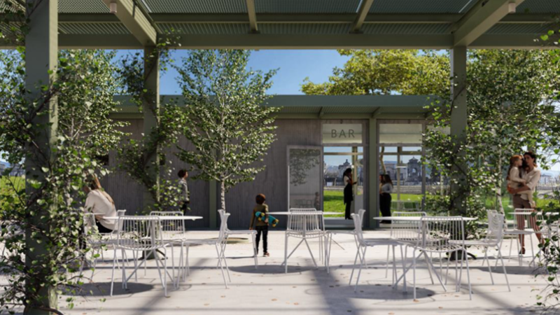 rendering bar del parco clusone