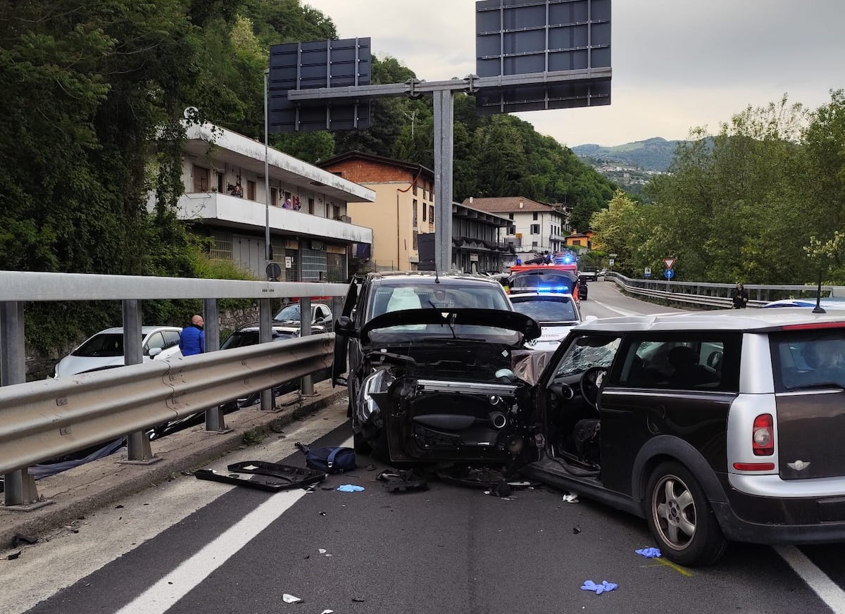 incidente frontale albino