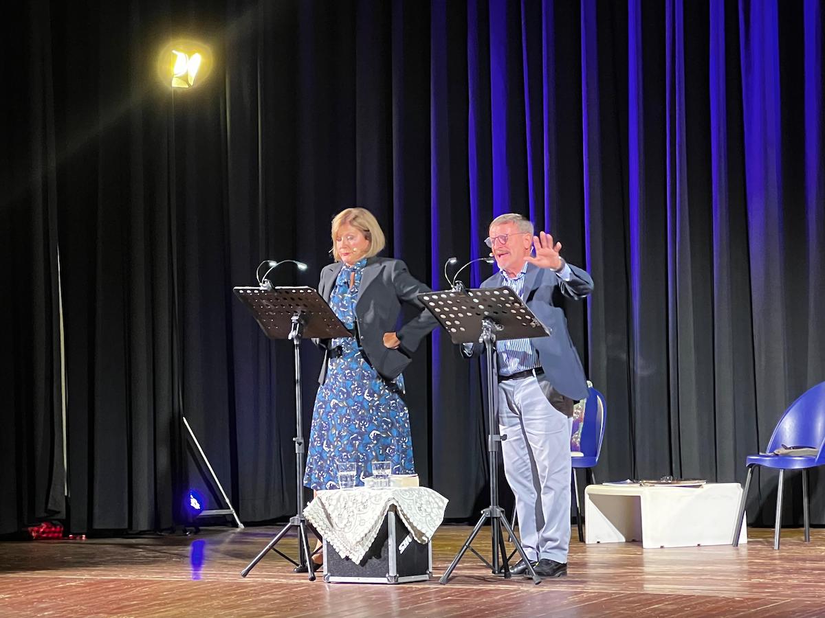 Giacomo Poretti e Daniela Cristofori a Selvino