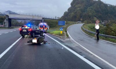 incidente auto moto svincolo val gandino