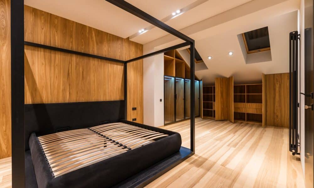 Camera da letto nel sottotetto