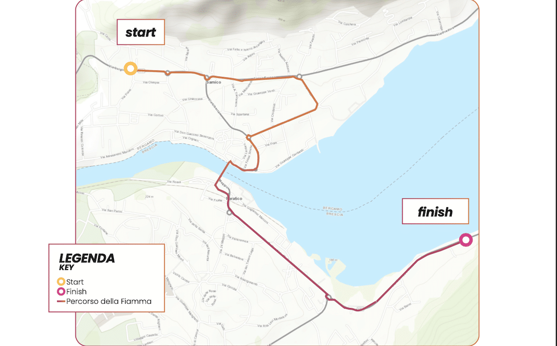 fiamma olimpica passaggio sarnico paratico