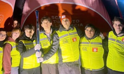 Volontari On the Road con la Fiamma Olimpica