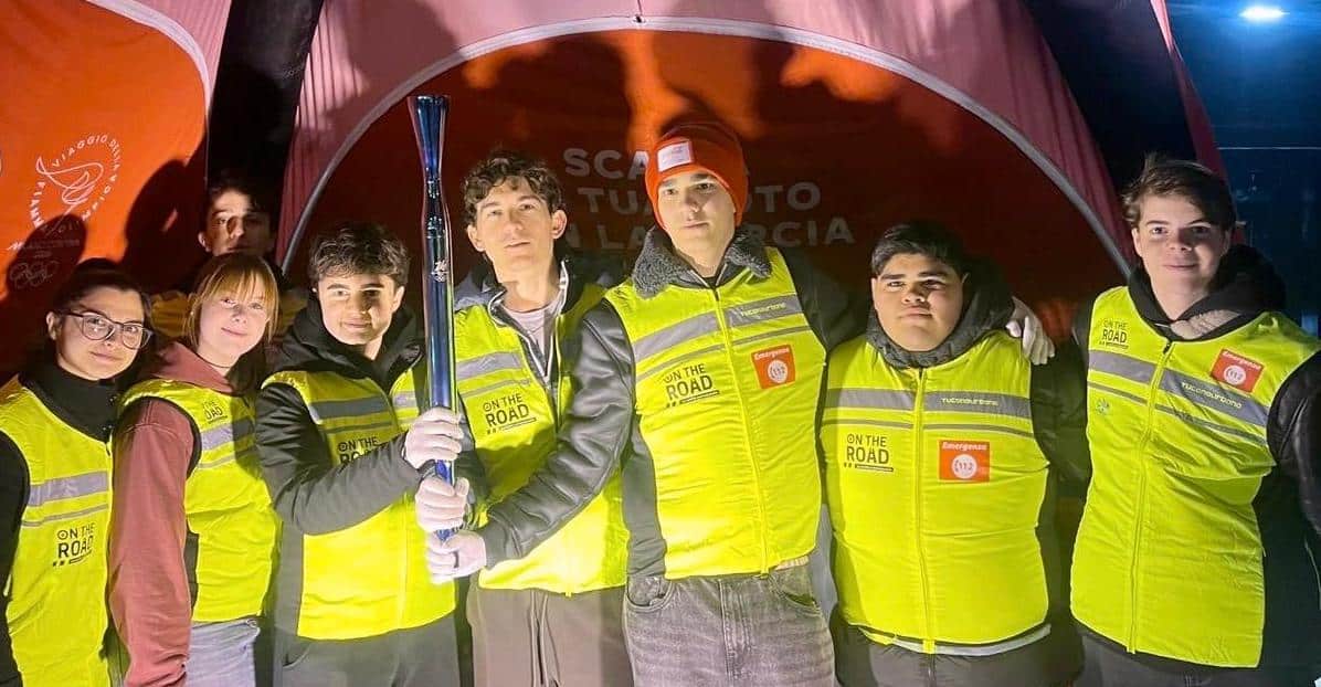 Volontari On the Road con la Fiamma Olimpica