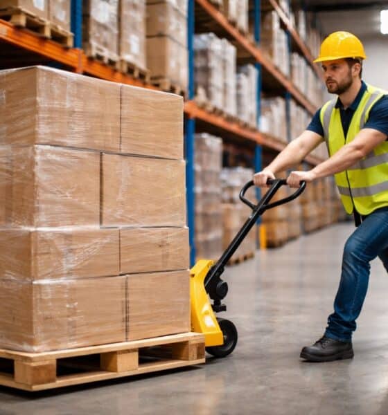 Movimentazione merci con transpallet