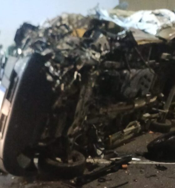 furgone ribaltato incidente albino