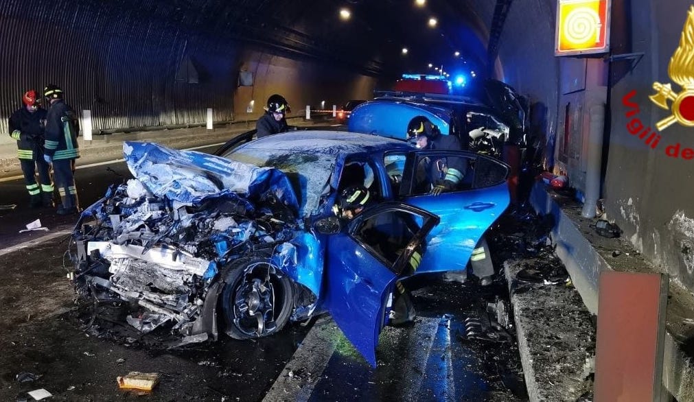 incidente galleria lovere