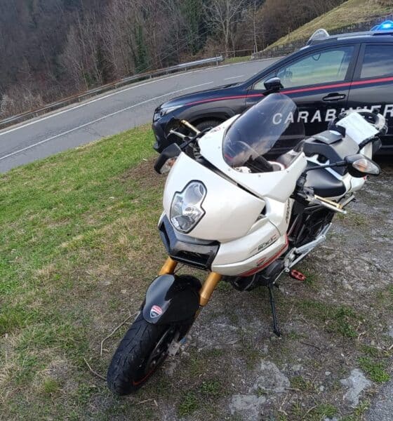 incidente moto bici oneta