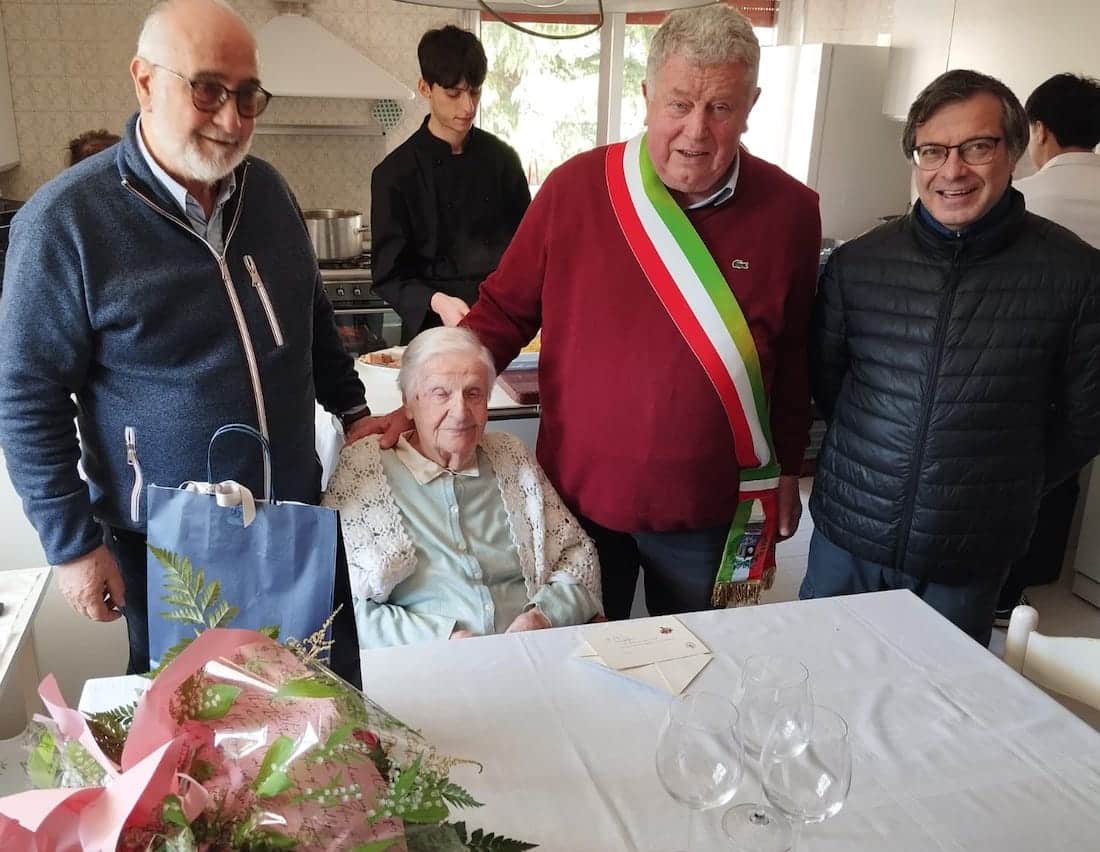 100 anni signora melita gorno