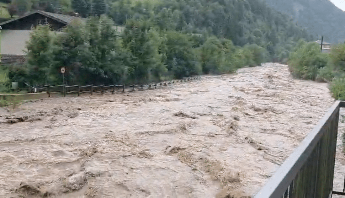 fiume serio esonda gandellino