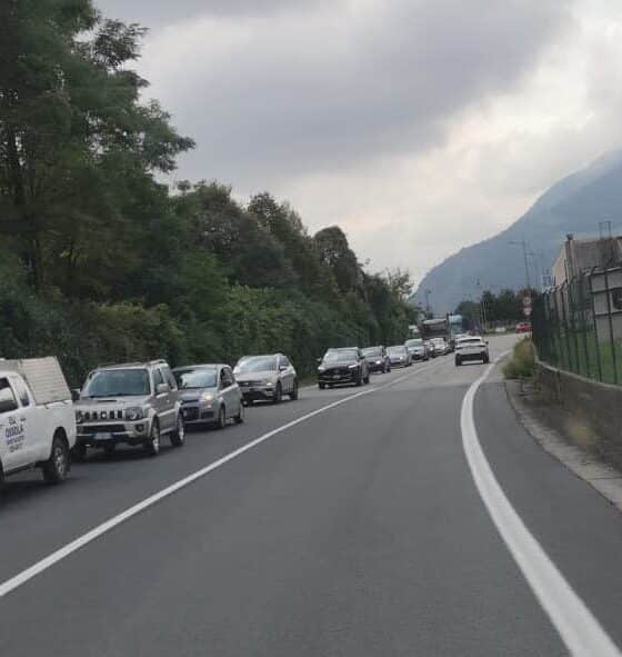 coda colonna rallentamenti casnigo vertova
