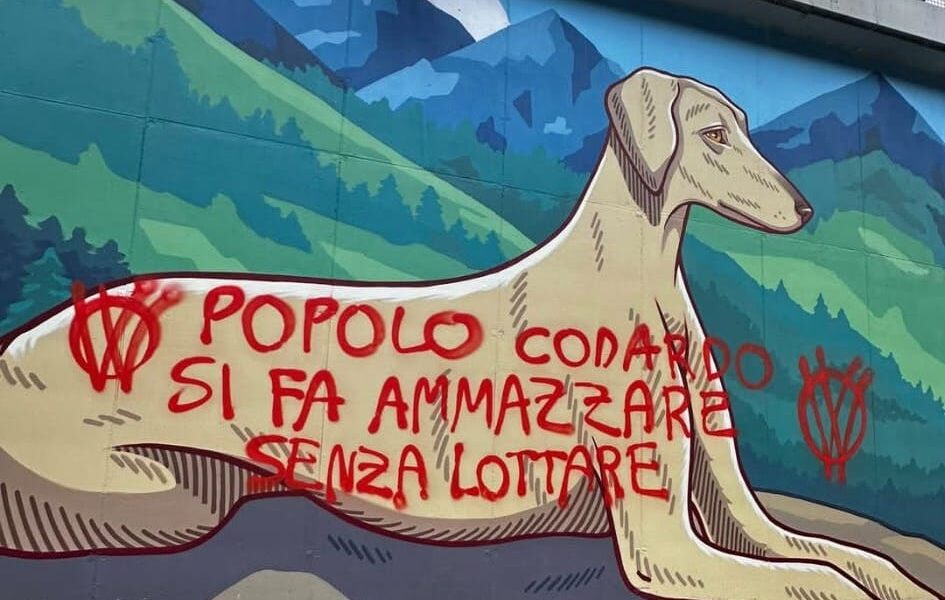 vandalizzato murale bergamo